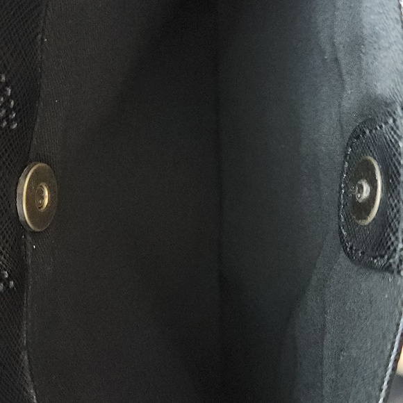 J. Crew Factory Black Vegan Envelope Lock Clutch with Chain Purse - Picture 10 of 14